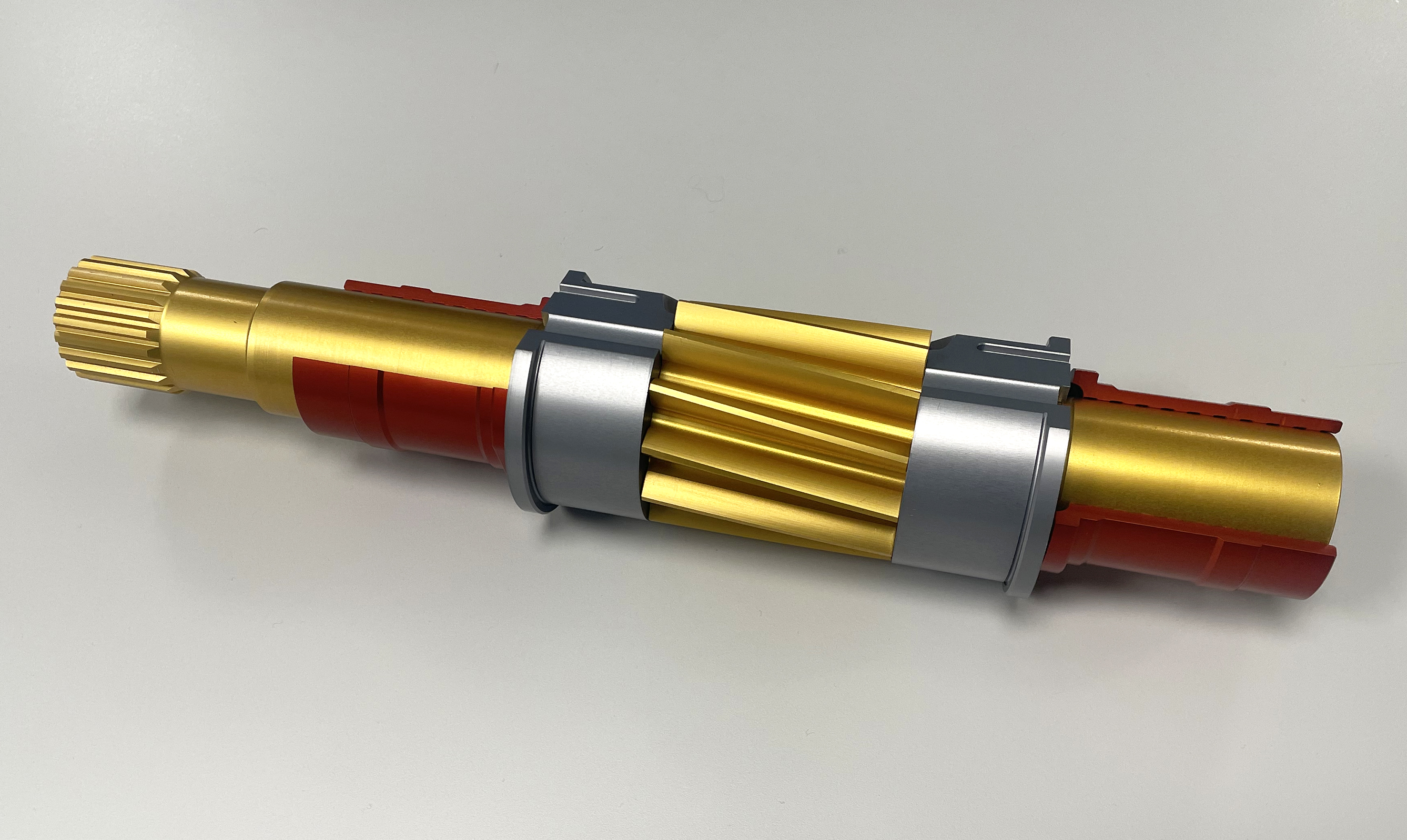 Zahnradpumpe montiert