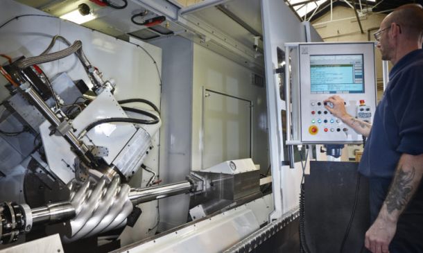 The Holroyd TG 350E rotor grinding machine